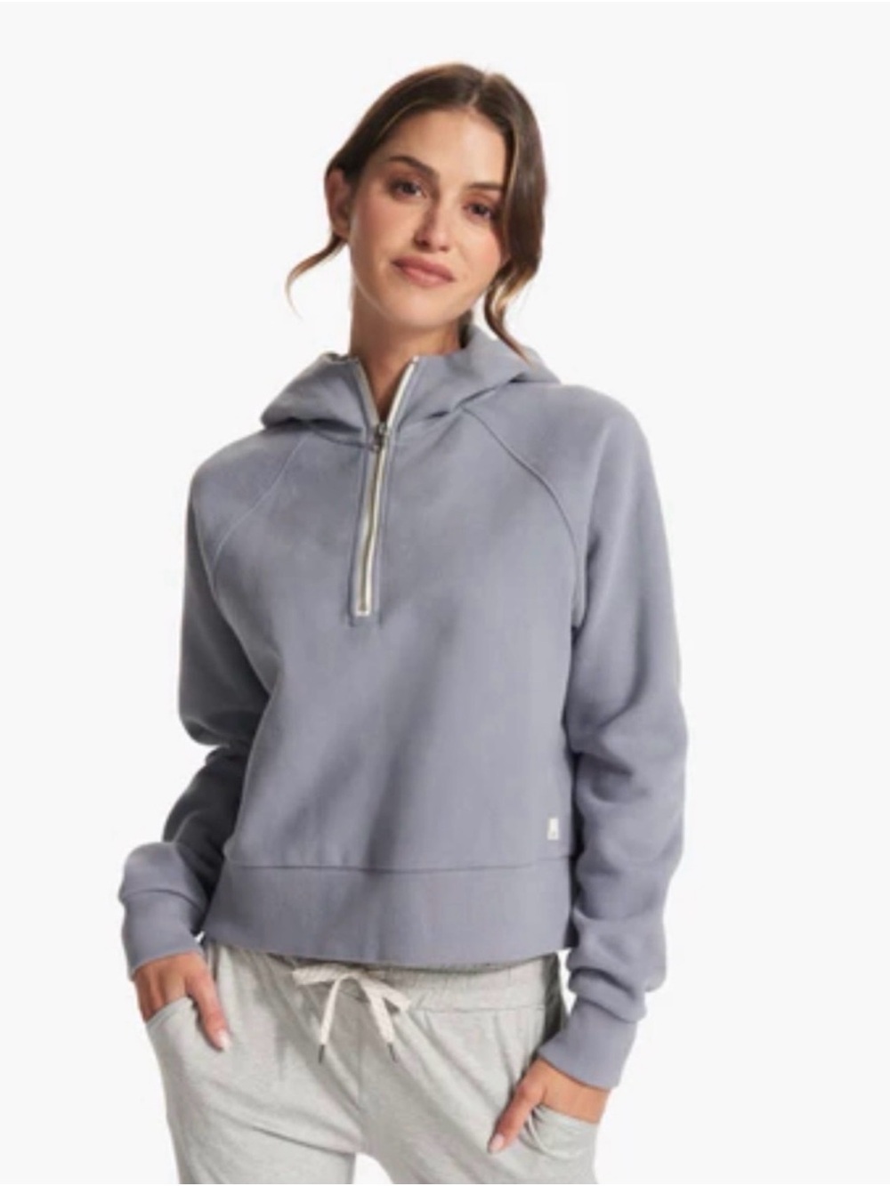 Vuori Restore Half Zip Hoodie Flint Medium